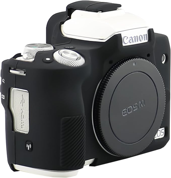 Easy Hood Camera Case Protective Cover for Canon EOS R50 Camera(Black) | Soft Silicone, Buttons Marking, Anti-Scratch, Dustproof, Shockproof,Slim Fit, Lightweight, Camera Body Skin Protective Cover - Image 4