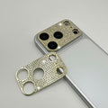 2 Pack Glitter Camera Lens Cover Protector for iPhone 17 Pro-Gold，Metal Bling Diamond Camera Lens Cover Sticker Protector (for iPhone 17Pro-Gold) by GSRYPC