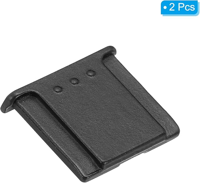 PATIKIL Universal Camera Hot Shoe Cover Cap, 2 Pack Hot Shoe Cap Hot Shoe Protector Zinc Alloy Suitable for Nikon for Fujifilm for Pentax DSLR/SLR Camera, Black - Image 3