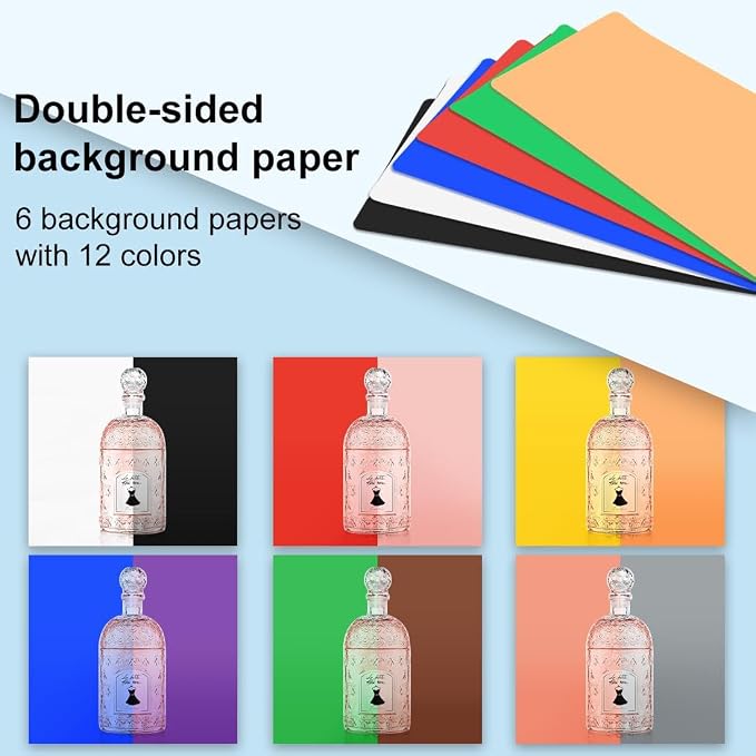 PULUZ Light Box Photography, 20x20 inch Portable Photo Studio Light Box, Professional Dimmable Quick Charge USB-C Photo Booth with 200 LED Lights & 12 Color Backdrops Photo Box for Product Photography - Image 3