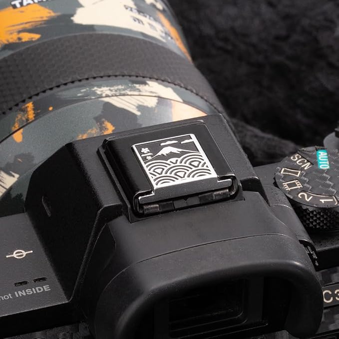 Sea Wave Fuji Pattern Camera Metal Hot Shoe Cover for Sony A1 A7C A7CR A7CII A7R A7M2 A7M3 ZV-E10 II ZV-1II (Aluminum Alloy-for Sony) - Image 5