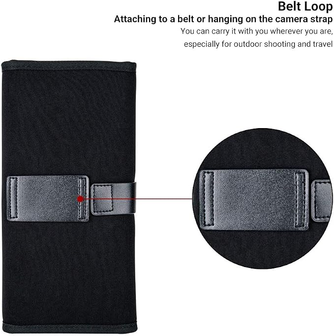 JJC 8 Pockets Lens Filter Case for Circular or Square Filters up to 82mm | Folding Filter Pouch Wallet Holder Case For 49mm 52mm 55mm 58mm 62mm 67mm 72mm 77mm 82mm Filter - Image 2