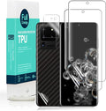 Ibywind 2 Pcs Screen Protector For Samsung Galaxy S20 Ultra 5G 6.9",Flexible TPU Film,With 1Pc Camera Lens Protector,1Pc Back Film,Bubble Free[Easy to install] by Ibywind