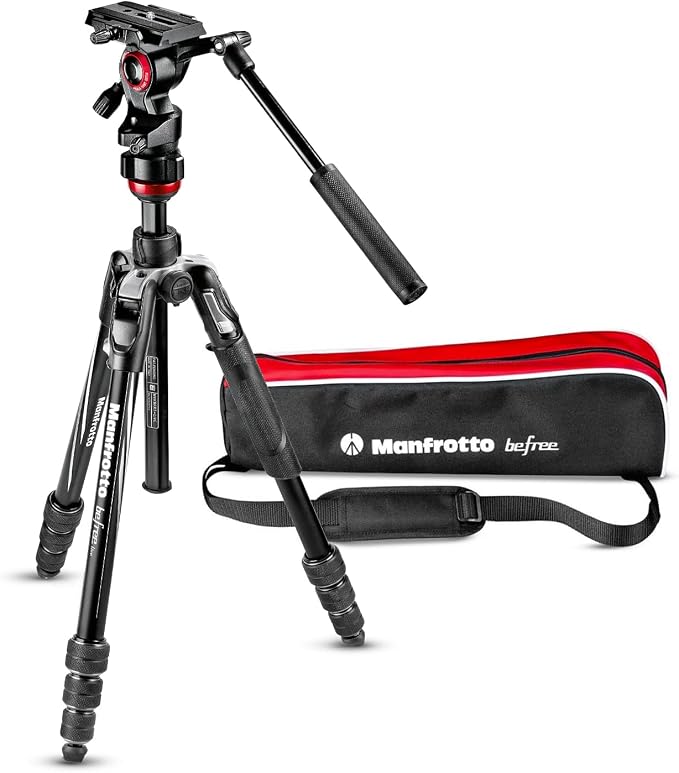 Manfrotto Befree Live Twist, Travel Tripod in Aluminum with Twist Closure, Camera Tripod for DSLR, Mirrorless, Reflex Cameras and Video Cameras, Camera and Video Accessories | Video Accessories, Reflex Cameras, Camera for DSLR by Unknown