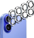 ivoler Camera Lens Protector for iPhone 17/16 /16 Plus, 4-Pack | Screen Protector Tempered Glass [Case Friendly][New Rersion],Scratch-Resistant,Clear+Black Circle by iVoler