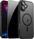 for iPhone 17 Case with Privacy Screen Protector, Black | Full Camera Protection, Magnetic, Compatible with MagSafe, Translucent Matte Shockproof Phone Protective Cover for iPhone 17 by ZOZDOKG