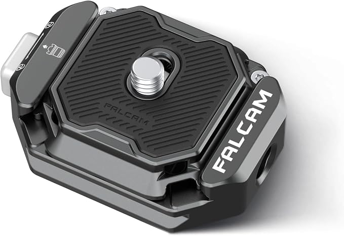 FALCAM F38 Quick Release Kit V2, Quick Release System, Base and Plate with 1/4" and 3/8" Screw Thread for Tripod, Monopod, Stabilizer, Slider - F38B3404 | Quick Release System, Base and Plate with 1/4" and 3/8" Screw Thread for Tripod, Monopod, Stabili... by FALCAM