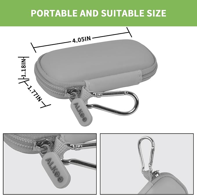 USB Flash Drive Case, SD Card/Thumb Drive/Memory Cards Holder, Bag Only | SDXC/SDHC Storage, Electronic Accessories Organizer for SanDisk / for Samsung, for Students/IT/Office/School/Travel, Grey - Image 3