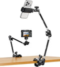 ULANZI CO78 22" Magic Arm w Super Clamp Desk C Clamp, 1kg Load Articulating | Arm, Overhead Phone Mount Holder for Compact Camera, Action Camera, Small Video Light, Cell Phone,Monitors by ulanzi