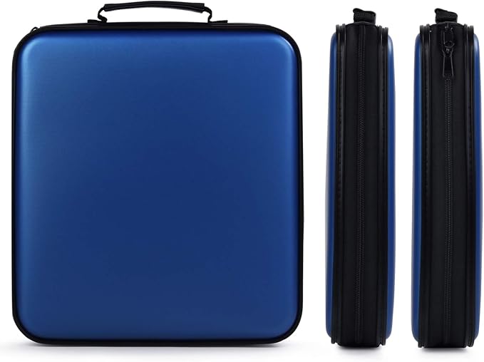 DVD Storage CD Case Holder: 160 Capacity CD Sleeves Black Disc Cases Binder for Car - CD Hard Organizer Box - Large DVD Wallet for Movie/Music/Game & Portable CD Book - Image 3