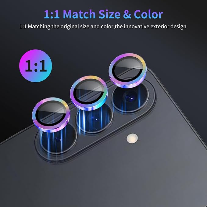 Camera Lens Protector for Samsung Galaxy S26 Plus/S26+,1 Pack | Tempered Metal Glass Camera Cover, HD Clear Anti-Scratch Lens Screen Protector Film,Case Friendly,Colorful Titanium - Image 5