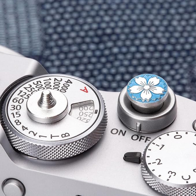 Camera Metal Shutter Buttons for FUJIFILM X100VI X100V XPro3 XPro2 XPro1 X-T4 X-T3 X-T50 X-T30 for NikonZF Z5 Z6 for Canon (Blue-Shutter Decorative Button) - Image 4