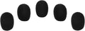Eboot 5 Pack Mini Lapel Headset Microphone Windscreen Foam Cover, Black | Mic Muffler Pop Filter, Lapel Mic Foam Cover, Small Mic Windscreen,Fits Most Headset Mic Heads, Reduces Wind Noise by eBoot