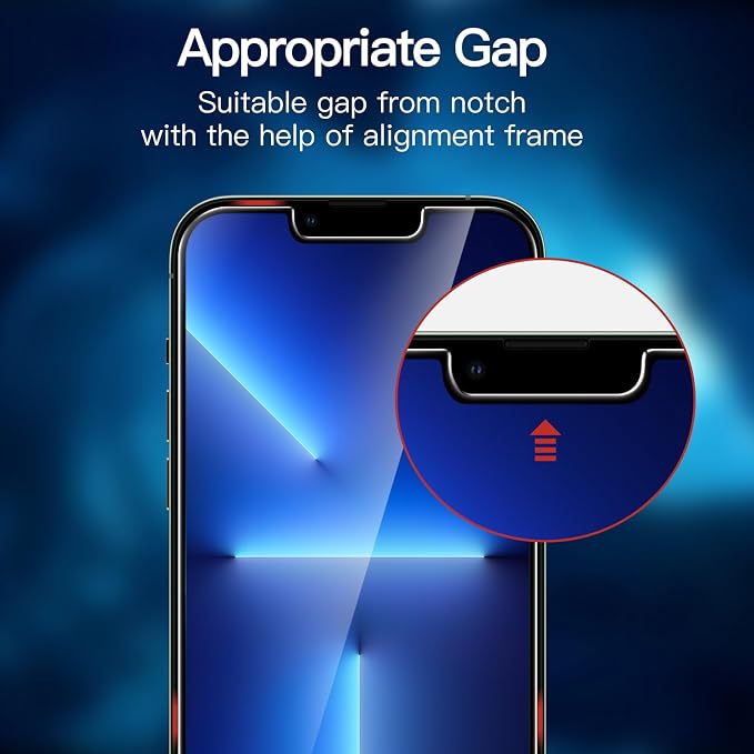 JETech Screen Protector for iPhone 13 Pro, 2+2 Pack | with Camera Lens Protector, HD Clear Tempered Glass, Anti-Scratch Protection, Easy Installation Tool - Image 3