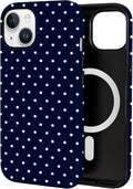 TPU Phone Case for iPhone 14, MagSafe Wireless Charging Compatible, Shockproof Slim Fit Protective Cover with Anti-Yellowing & Raised Camera Protection (Polka dot 7, iPhone 14) by Unknown