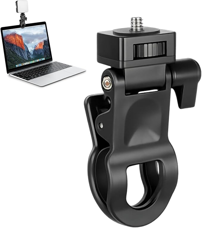 Selfie Phone Light Clip – Portable Clip-On Light for Phone, Camera, Laptop, Webcam, Tripod with 1/4" Thread Mount, Compatible for Zoom or Video Call by Unknown