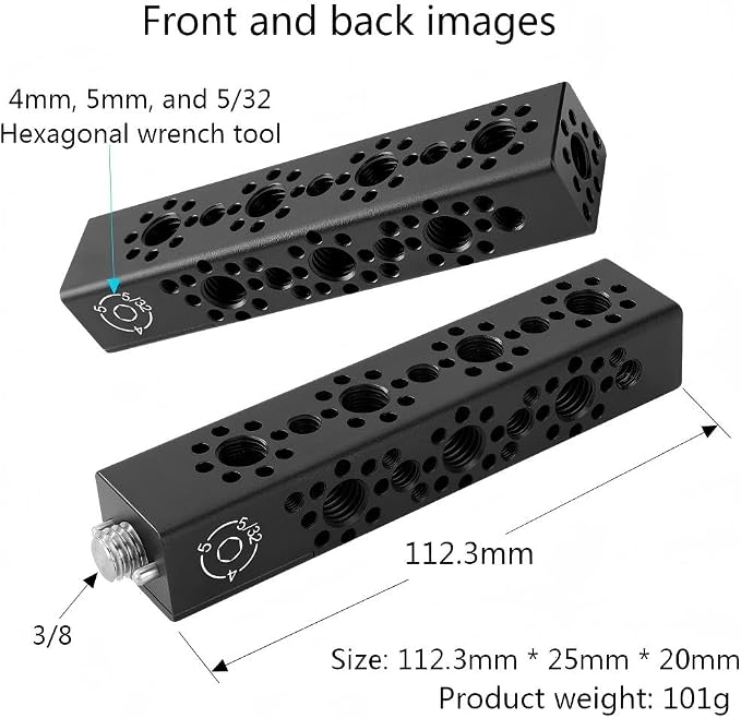 Universal Arri Positioning Top Handle Fixture Handle, Suitable for Camera Rabbit Cage Video Equipment Gimbal Stabilizer (Black) - Image 4