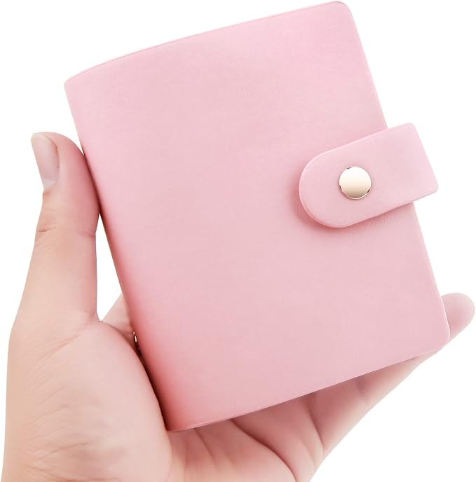 Ruibytree 52 Pockets Small Photo Album 2x3 for Instax Mini, Pink, 1 Pack | Pocket-Size, PU Leather Cover, Snap Closure, Acid-Free Pages, Fits Polaroid 2x3 Photos, Kodak Mini Prints & ZINK Photos by 2x3PhotoAlbum4x6PhotoAlbum35x425PhotoAlbumGoPhotoAlbum85x11VinylStickerPaper