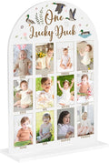 My First Year Photo Board Baby Milestone Signs One Year of Baby Photo Board, Best Babies Keepsake 10x14 Inches Acrylic Sign Decor Fits 2" x 3" Photo A10 by WelcometoMgfyfghj