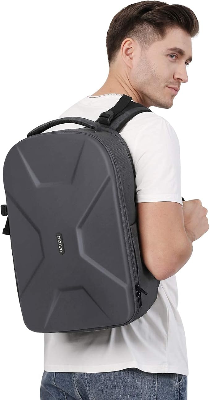 MOSISO Camera Backpack, DSLR/SLR/Mirrorless Photography Camera Bag | 15-16 inch Waterproof Hardshell Case with Tripod Holder&Laptop Compartment Compatible with Canon/Nikon/Sony, Gray - Image 6