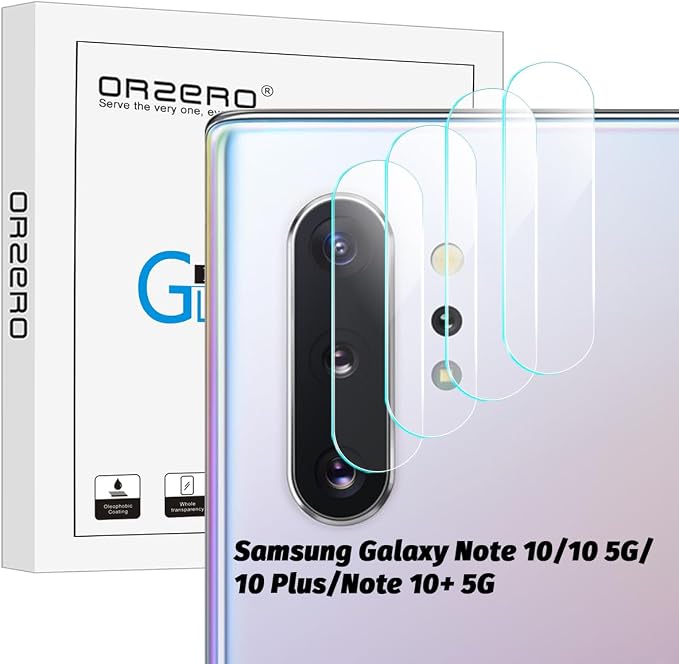 Orzero (3 Pack Compatible for Samsung Galaxy Note 10 Camera Lens Protector, Protector de Cámera Case Friendly Tempered Glass 9H High Definition Microphone Cutout Anti-Scratch by JumpIntoOrzeroLet%E2%80%99sExploreLikeNeverBefore