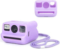 Silicone Case for Polaroid Go/Go Gen 2 Instant Print Camera, Purple | Protective Cover for Polaroid Go, Soft Silicone Case, Travel Cover Storage Bag, Wrist Strap, All-Round Protection, No Camera by wogozan