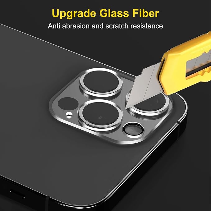 Camera Lens Protector (3 Pack) Compatible with iPhone 14 Pro 6.1"&iPhone 14 Pro Max 6.7" Camera Lens Cover Protection, HD Clear Anti-Scratch - Image 2