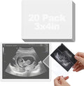 Easy-Slide Photocard Sleeves Photo Protector for 3x4in Ultrasound Pictures | Keep Baby Sonogram Picture/Special Memories Safe, Pregnancy Journal Must Haves, Pregnancy Gifts for Expecting Mom, 20 Pack by Biubee