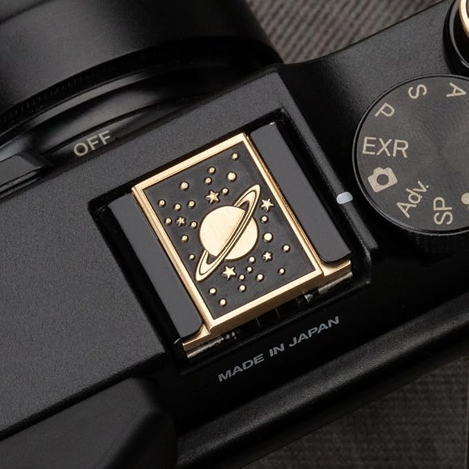 Camera Metal Hot Shoe Cover Protector Cap for Nikon z30/z50/d810/d610 for Fujifilm X-T4 X-T30 X-T200 X-Pro3 X-Pro2 X-E4 X-A7 X-A5 (Brass Universe Cover) - Image 6