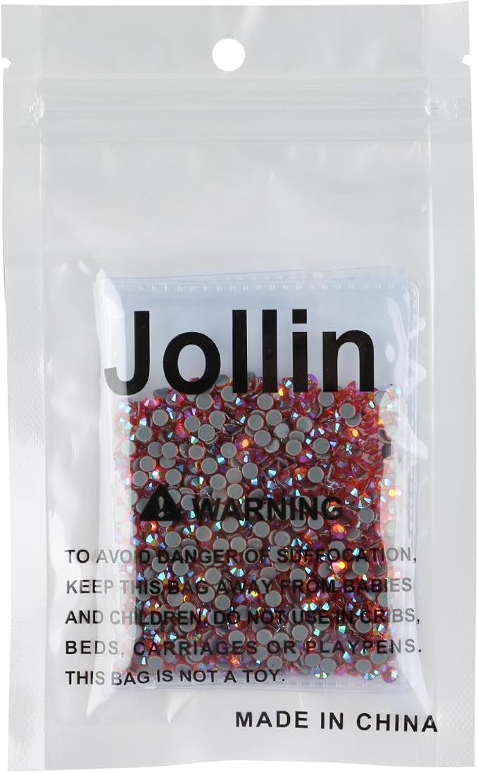 Jollin Hotfix Rhinestones Flatback Crystal Gems 3.2mm SS12, Red AB | 1440pcs Hot Fix Crystals Glass Rhinestones for Bedazzling, Crafting, Clothes, Shoes & Accessories DIY Decoration - Image 7