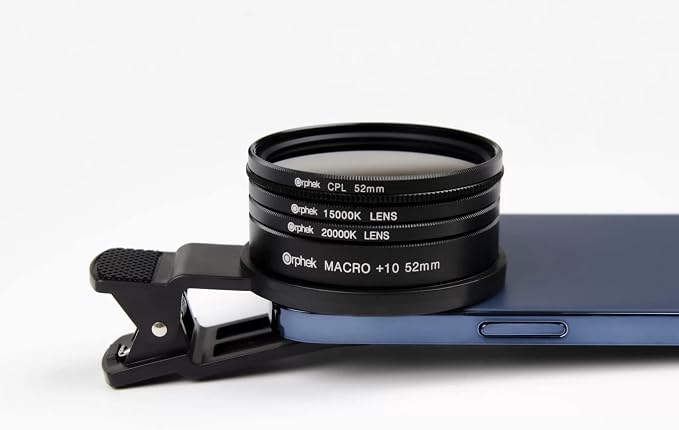 Orphek Extra Wide Coral Lens – Kit for DSRL 52mm and All Smartphones – 4 Included: Macro, CPL 52mm Polarized, 15,000k Orange, 20,000k Yellow – Lens Made of Glass – for Better Photography! - Image 4
