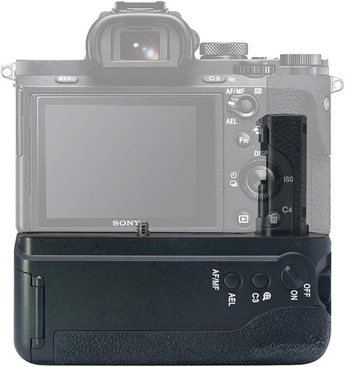 MCO-A7II Vertical Battery Grip as VG-C2EM Replacement for Sony A7II A7S II A7R II, Hold NP-FW50 Battery(Battery not Included) - Image 2