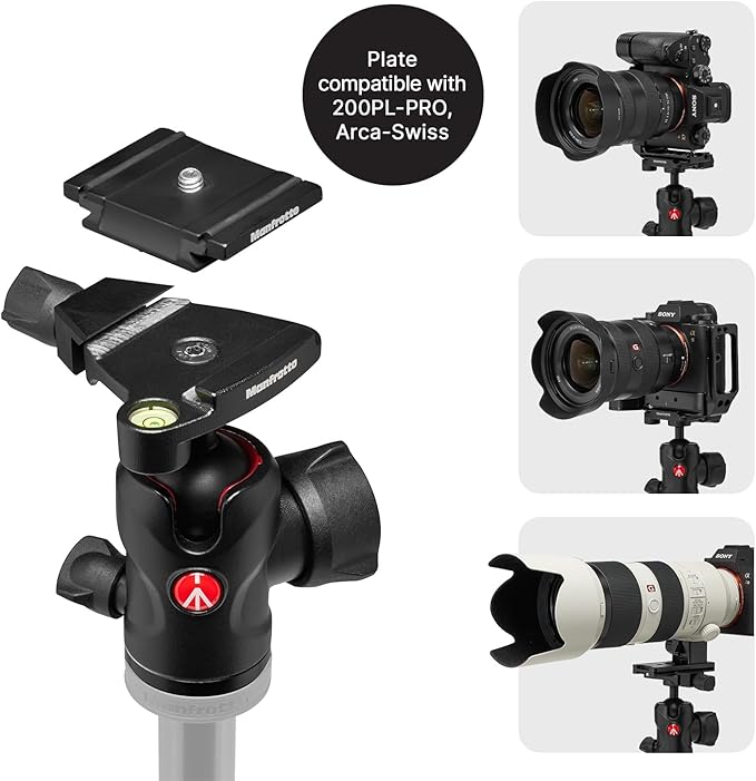 Manfrotto Befree Advanced AS, Camera Tripod, Twist Lock, Compatible with Arca-Swiss, Portableand Compact, Alumiium, Travel Tripod Kit, Ball Head, for DSLR, Mirrorless, Camera Accessories - Image 5