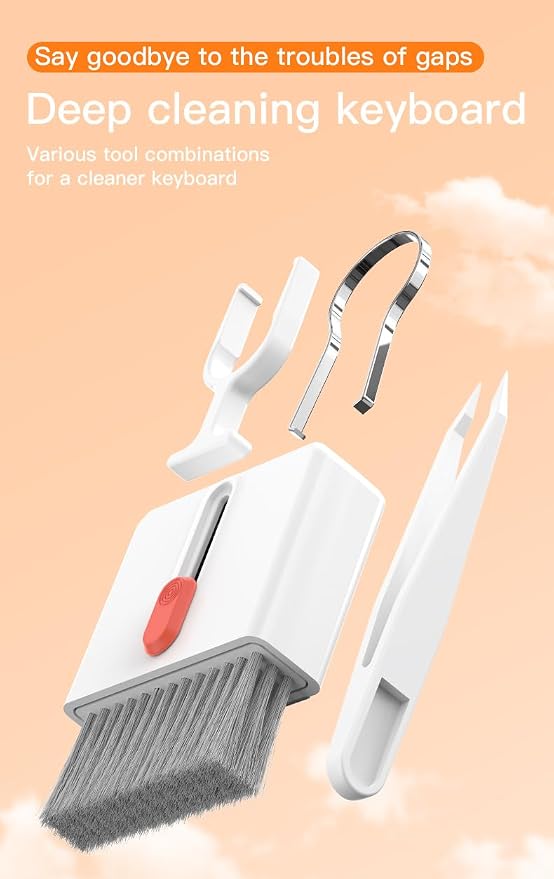 32-in-1 Electronics Cleaning Kit for Phone, Earbuds, Keyboard & Camera Lens | Charging Port Cleaner | Compatible with iPhone, AirPods, Android Devices, Laptop & Monitor | All-in-One Cleaning - Image 3