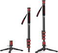 IFOOTAGE 71”Carbon Fiber Monopod with Feet Cobra 3 Monopod C180F-P | with Pedal Base Tripod CB3 Base-P Low Profile,for Sony,Nikon,DSLR,Max.Payload 17.64lb/8KG by IFOOTAGE