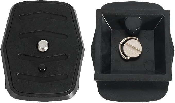 2-Pack Universal Quick Release Plate Set for Velbon Tripods, Compatible with CX-444, CX-888, CX-460, DF-50 - Durable, Easy-to-Use Quick Release System for Efficient Photography (44.6 * 44.6mm) by Voganacee