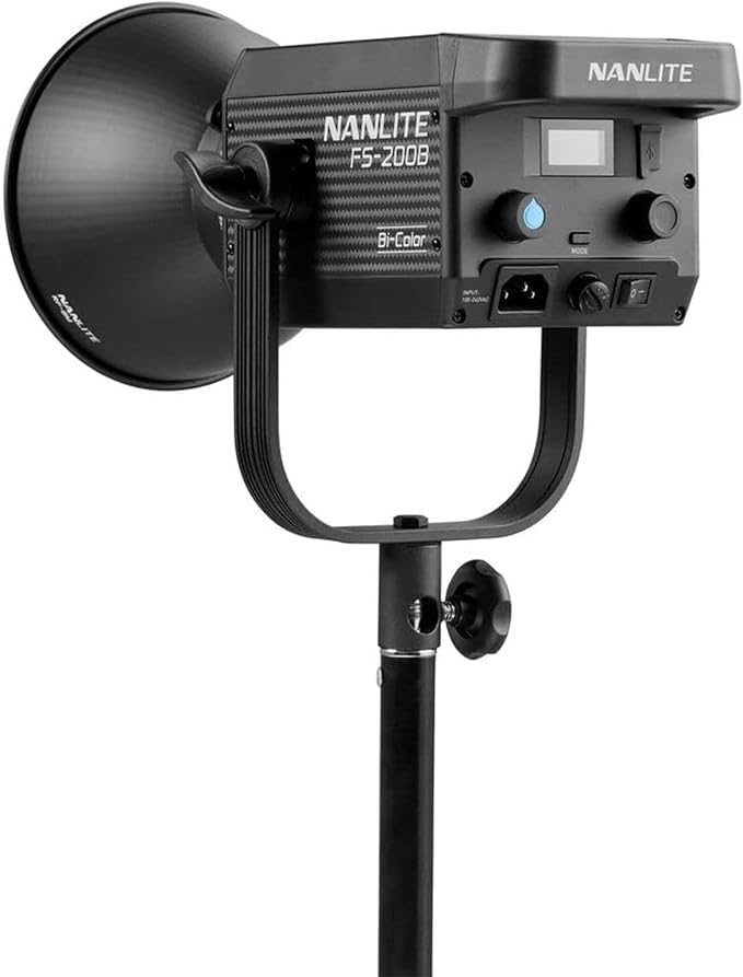 Nanlite FS-200B Bi-Color LED Video Light | 220W,2700K-6500K COB Studio Light with Bowens Mount, App Control, Quiet Fan, for YouTube, Filmmaking & Live Streaming - Image 6