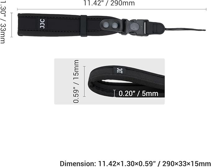 JJC Camera Hand Strap Wrist Strap for Canon EOS R50 Nikon Z6 II Z7 II Z50 | Updated Soft Strap for Sony A6000 A6100 A6300 A6400 A6500 A6600 A6700 A7RVI A7RV A7RIV A7V A7IV & More DSLR Mirrorless Camera - Image 7