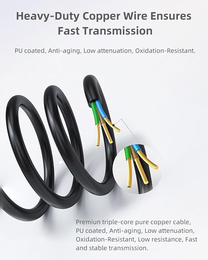 3.5mm to N3 Camera Shutter Release Cable Remote Control Cord for Nikon Z7 | Wired Spring Coiled Remote Control Connect Cord for Nikon Z7 Z7II Z6 Z6II Z5 D750 D780 P1000 D7500 D7200 D5600 & more - Image 3