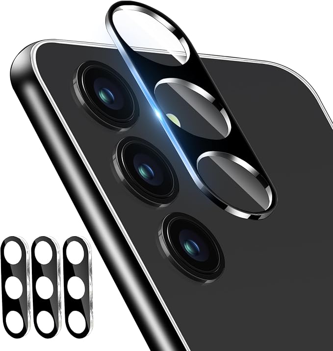 3 Pack Dengduoduo Camera Lens Protector for Samsung Galaxy S24 Plus, Tempered Glass Camera Protector Back Lens Cover, Ultra HD, 9H Hardness, Anti-Scratch, Case Friendly, Easy to Install [No Affect on Night Shots] by Dengduoduo