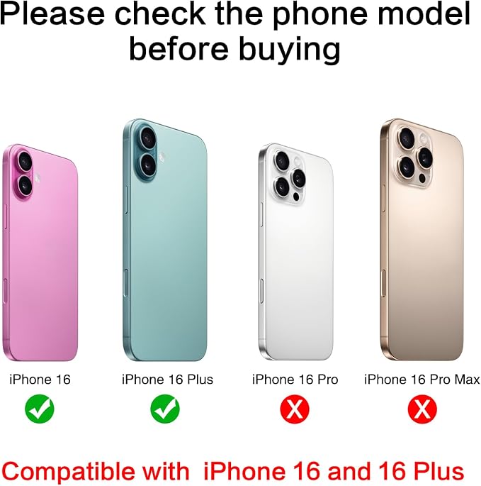 ASDAWN Back Rear Camera Lens Glass Replacement for iPhone 16 6.1 inch and 16 Plus 6.7 inch with Pre-Installed Adhesive, Back Lens Glass with Installation Manual + Repair Tool Set - Image 2