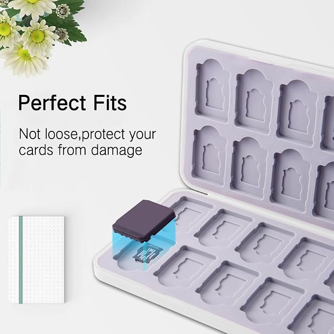 PERFECTSIGHT Switch Game Card Case for Nintendo Switch 2 / Lite/ OLED, Cute 24 Game Holder Cartridge Case for Game Cards and 48 SD Cards, Kawaii Portable Compact Storage Box, Animal - Image 3