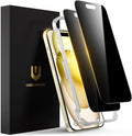 UNBREAKcable Privacy Screen Protector for iPhone 15 Plus, 2-Pack | True 28° Anti-Spy, Shatterproof Tempered Glass, 9H Hardness, Easy Install, Bubble-Free, Anti-Scratch, Case Friendly by UNBREAKcable