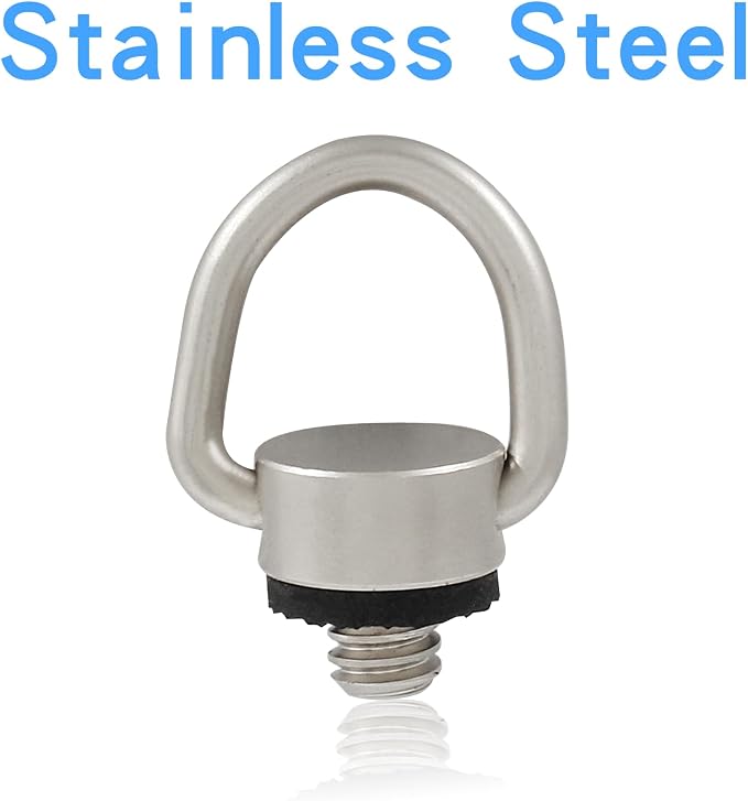Litoexpe Stainless Steel D Ring Screw 1/4"-20 | For Tripod, Camera Strap, and Gimbal Attachment - Image 5