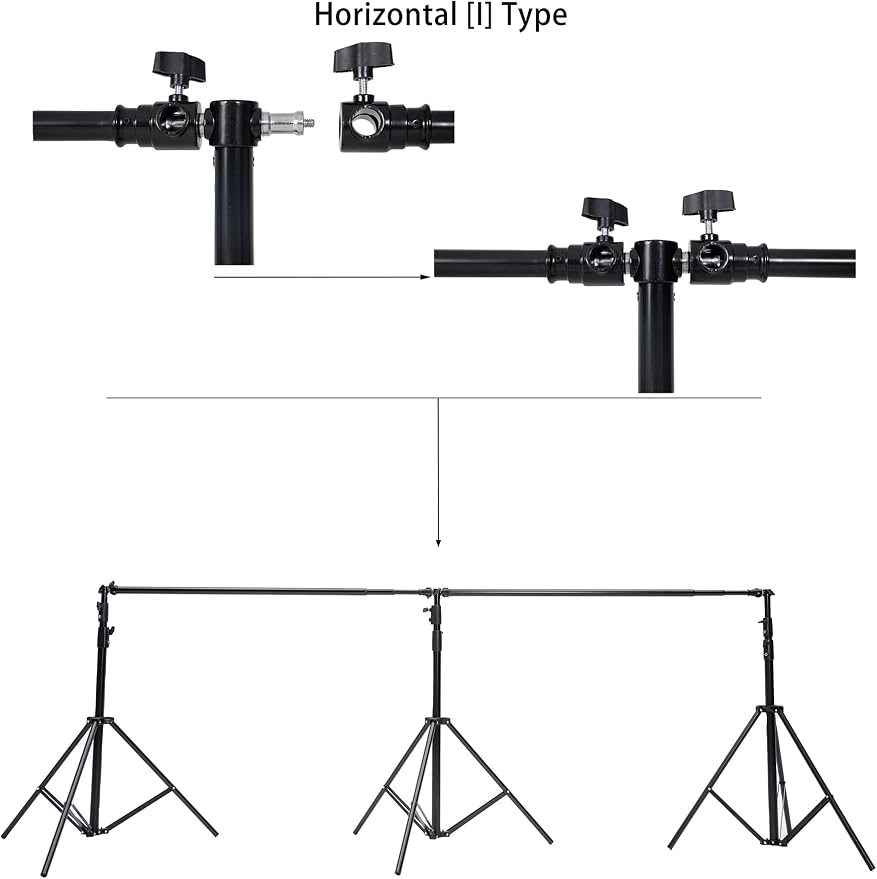 Kate 10x20ft (3x6m) Photography Backdrop Frame Stand for Room Set Adjustable Heavy Duty Photography Background Support System Kit - Image 5