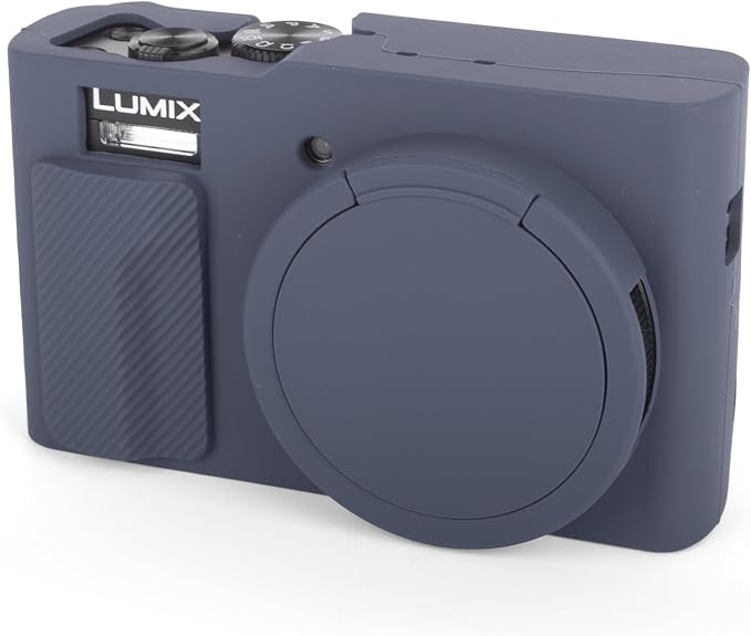MUZIRI KINOKOO Silicone Sleeve Compatible for Panasonic Lumix ZS99 Camera - Soft Protective Cover for DC-ZS99/TZ99 Digital Camera with Removable Lens Cover - Anti-Slip & Anti-Scratch - Dark Blue - Image 9