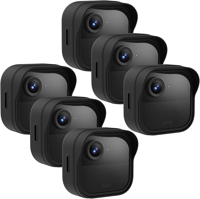 Silicone Case Cover for Blink Outdoor 4 (4th Gen)/Blink Outdoor 2K+, Weatherproof Silicone Cover Skin Provides Full Camera Protection, for All-New Blink Outdoor 4 Home Security Camera/2K+ (6Pack) by Unknown