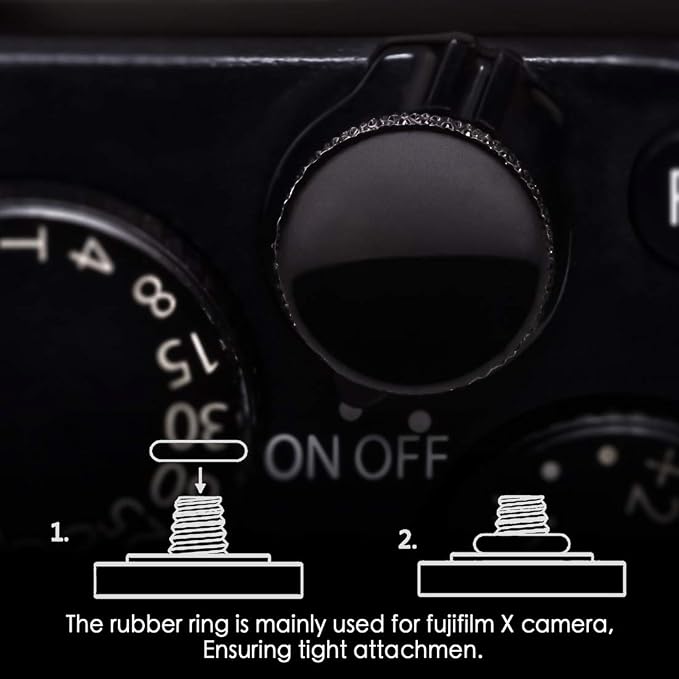 Fuji Shutter Release Button Accessories-Fujifilm Camera Soft Shutter Button | Black Shutter Button for Canon Nikon Leica Film X100V X100F Xt5 Xt4 Xt3 Xt2 Xt30 Xt20 Xt10 Xpro3 Xpro2 Xpro1 - Image 5