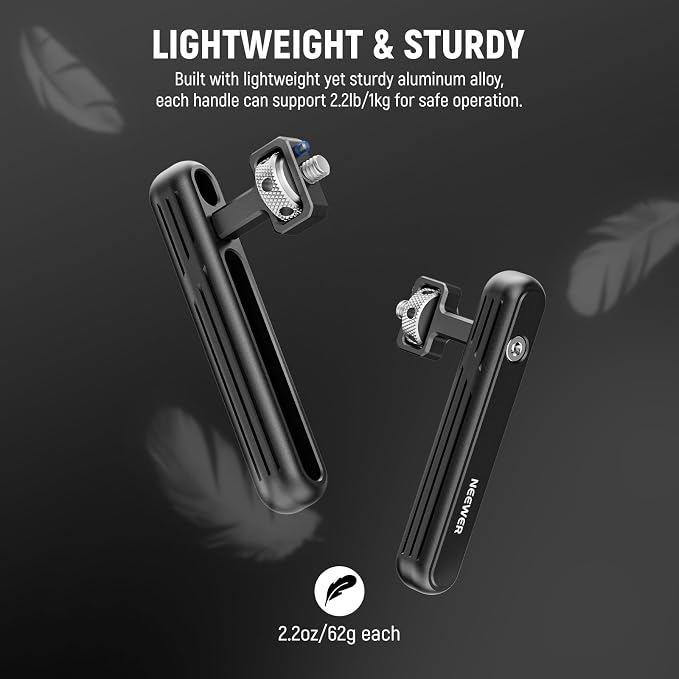 NEEWER Side/Top Handle Only for NEEWER iPhone 16 15 Samsung S24 S23 Cages | 2 Pack, Rotatable, 1/4" Screw, Anti Twist Pin, for Phone Stabilizer Video Rig, Video Recording, Filming, PA027 - Image 7