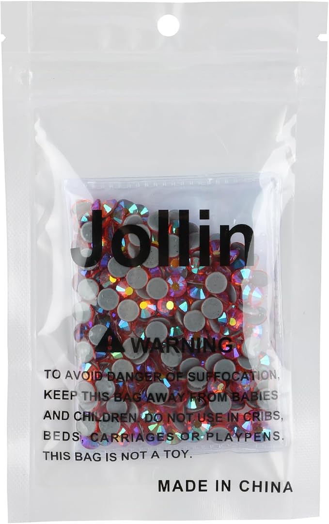 Jollin Hotfix Rhinestones Flatback Crystal Gems 6.4mm SS30, Red AB | 288pcs Hot Fix Crystals Glass Rhinestones for Bedazzling, Crafting, Clothes, Shoes & Accessories DIY Decoration - Image 7